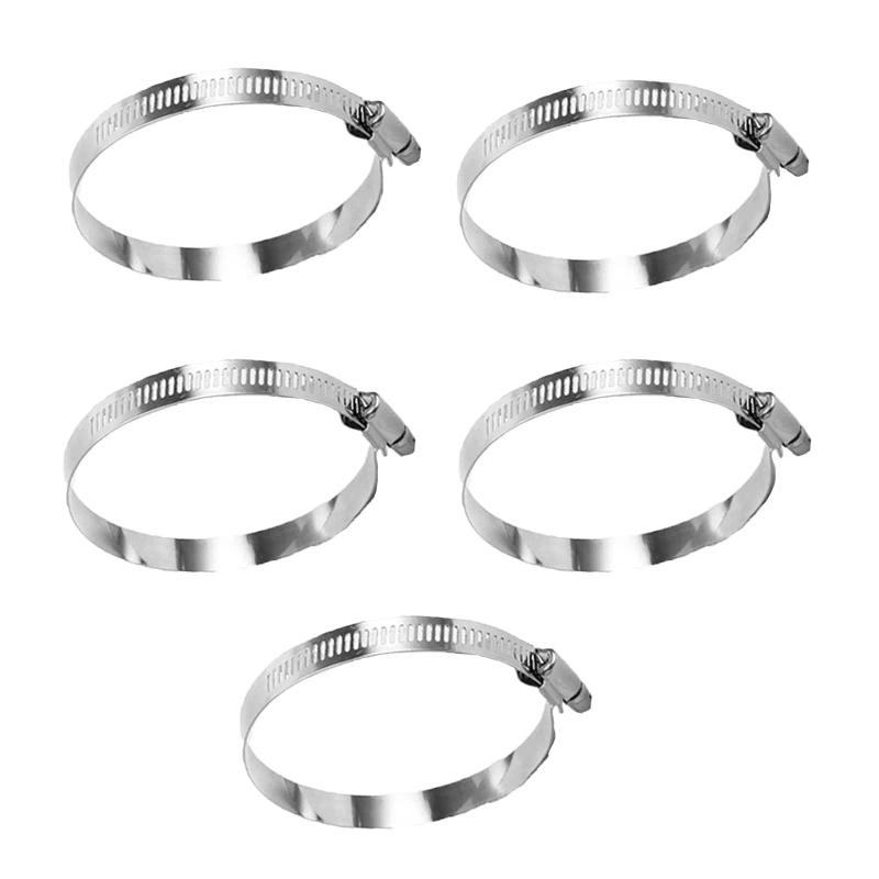 Description Picture 2 of item5pc Hose Band Clamps Adjustable 304 Stainless Steel Screw Car Fuel Hose Clamp Pipe Clamp 6-63mm Worm Gear Clip Tool anillos 호스밴드