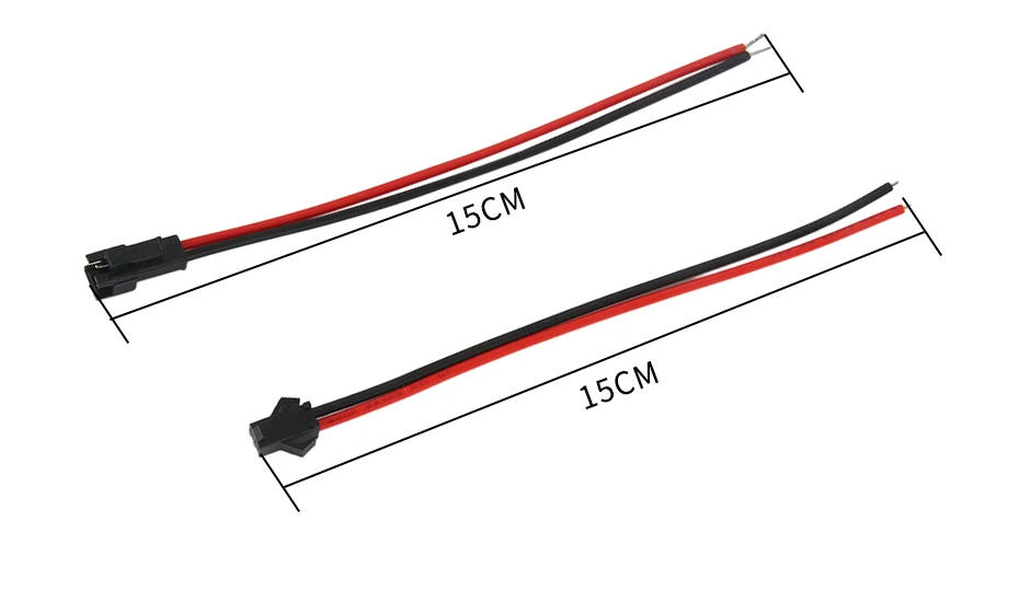 Description Picture 4 of item10 Pairs 15CM JST SM 2 Pins Plug Male and Female Wire Connector Wire Connector Cable Pigtail Plug For LED Strip Light Tape Lamp