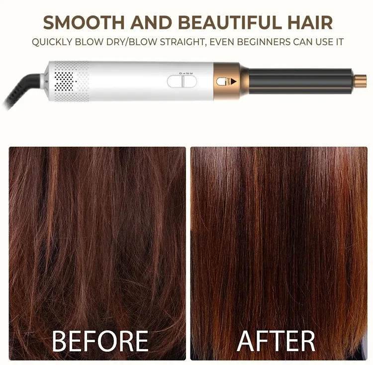 Description Picture 6 of itemProfessional Hair Styler 5 in 1 Low Noise Hair Curling Straightening Hair Dryer 1000W Hot Air Brush Powerful Wind Negative Ions