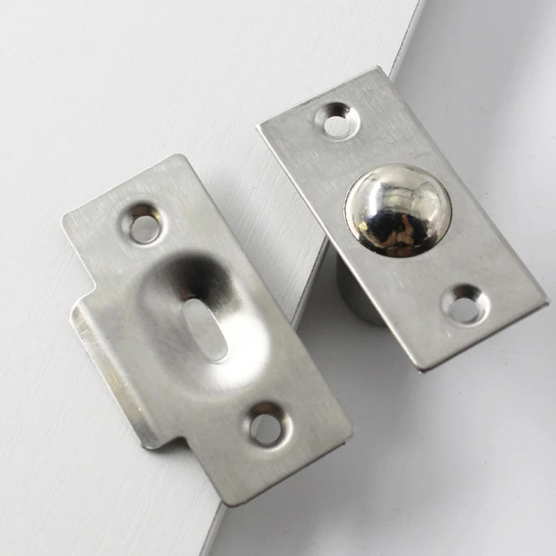 Description Picture 6 of itemDruable Door Catch Roller Ball 1x Copper Keep Plate Mortice Solid Spring Stainless Steel Strong For Wooden Doors