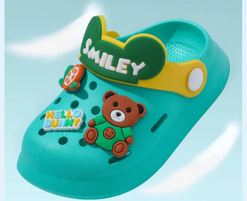 Description Picture 3 of item2025 New Arrival Kids' Cute Hollow Shoes Summer Soft Bottom Boys Girls Lightweight Indoor Outdoor Slip-Resistant Beach Sandals