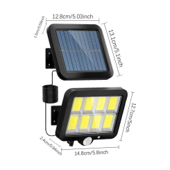 LED Solar Split Wall Lamp 3 Mode Waterproof Motion Sensor Lamps Garden Street Lighting Solar Lamp for Garden Security A