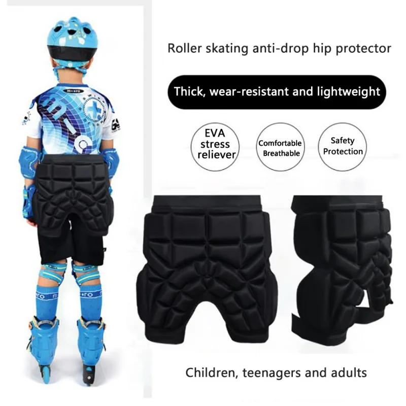 Description Picture 2 of itemSkiing Hip Protection Pants Cycling Hip Shorts Protective Gear Skiing Roller Skating Hip Cushion Motorcycle Ass Pad Equipment