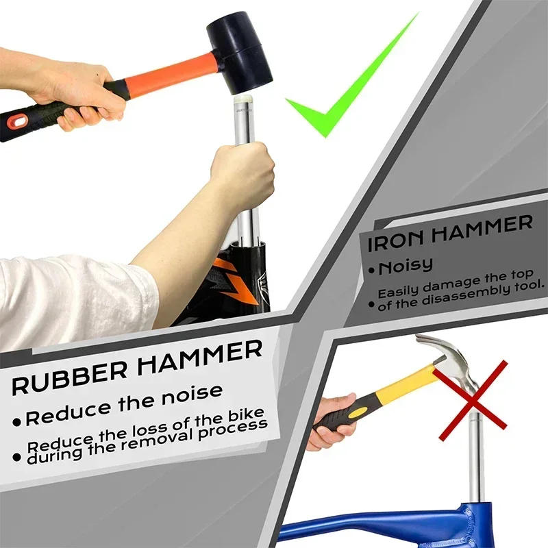 Description Picture 5 of itemBicycle Headset Installation Removal Tools Bike Bottom Bracket Tool MTB Headset Press Road Bike Bearing Extractor Bicycle Tools