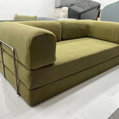 Modern Euro Style Red Air Sofa Compression Fabric Single Set DFS Modular Couch for Living Room Sectional Sofa Bed for Villas