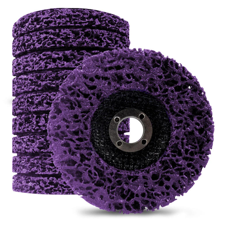 Description Picture 3 of item1Pcs 100/115/125mm Coral Disc Poly Strip Disc Grinder Strip Disc Abrasive Wheel Paint Rust Removal Clean For Angle Grinder