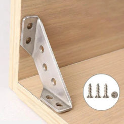 Universal Furniture Corner Connector Triangle Reinforcement Fasteners Stainless Steel Furniture Corner Fixing Tool for Furniture