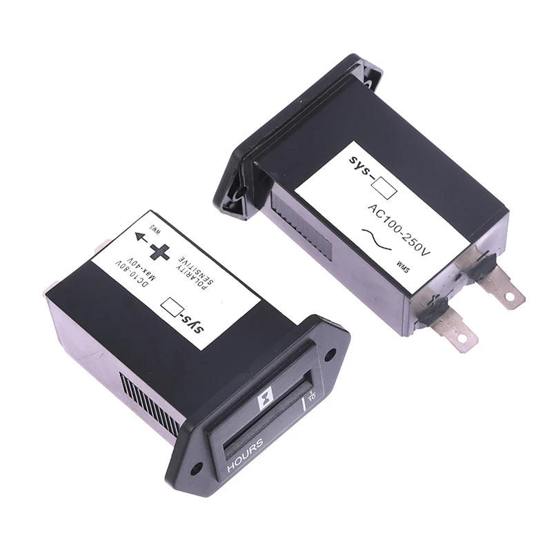 Description Picture 5 of item6 Digits 100-250V AC 10-80V DC Hour Meter,Complete Sealed Quartz Timer Counter SYS-1 Lawn Mower Generator Industrial Timer