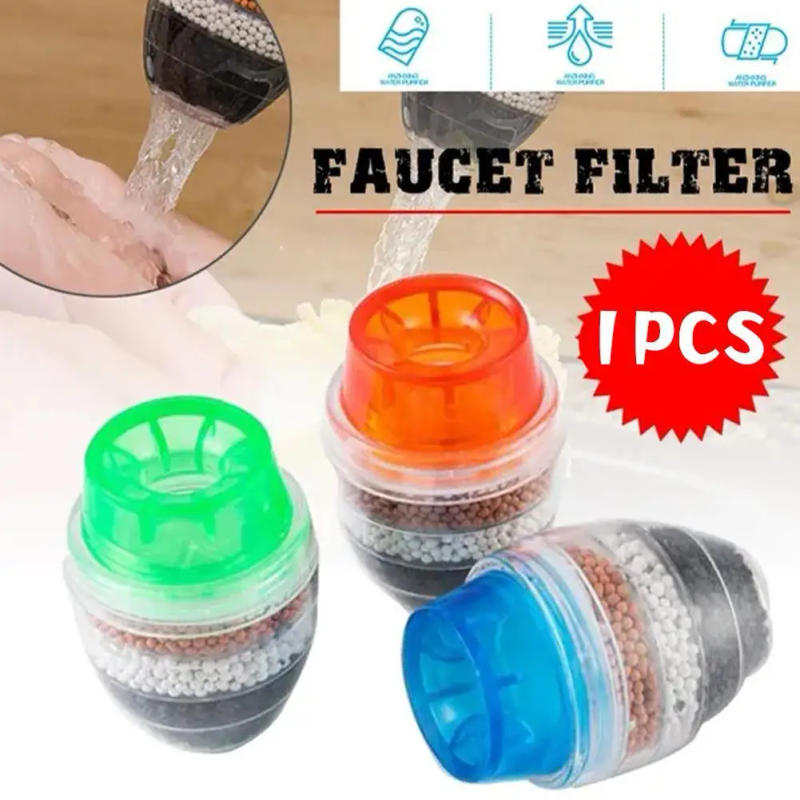 Description Picture 2 of item6 Layers Water Filter Tap Purifier Medical Stone Coconut Charcoal Nozzle For Faucet Household Kitchen Bathroom Mixer Aerator
