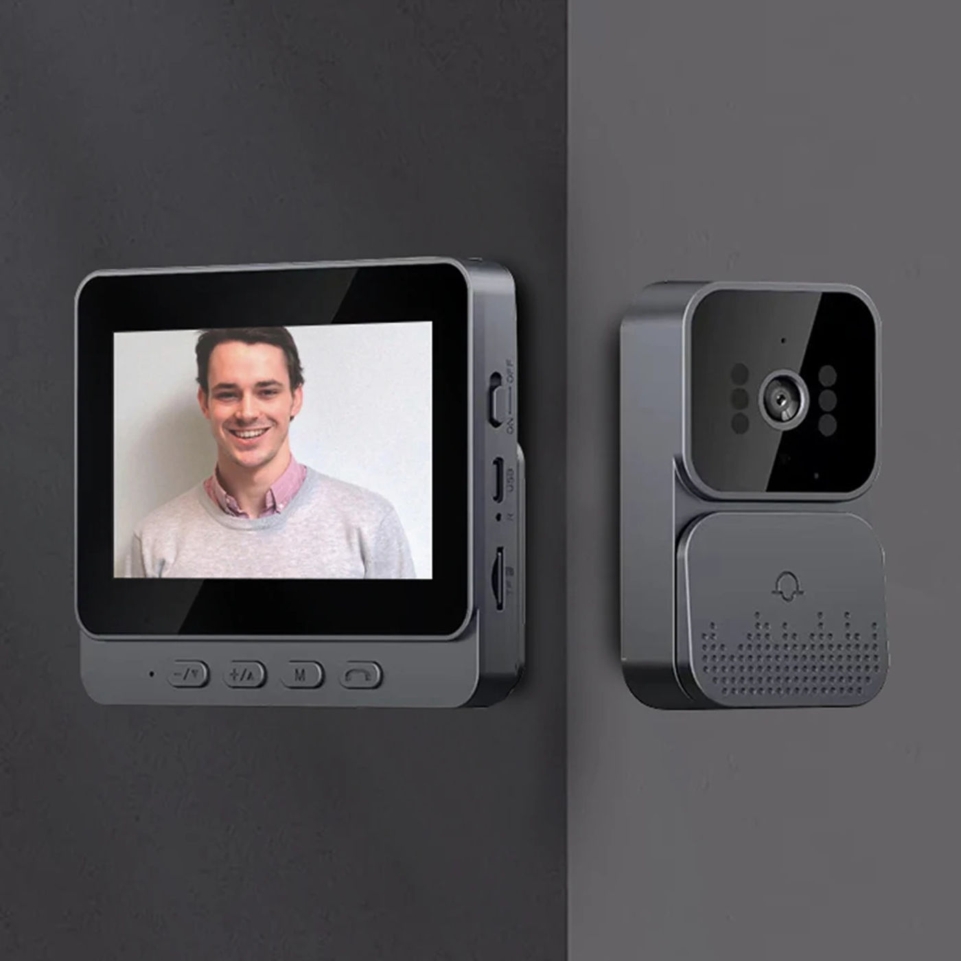 Description Picture 6 of itemVideo Doorbell Video Intercom Eye Peephole Camera 1080P IR Night Vision 2.4G 4.3inch IPS Screen for Villa Home Office Apartment