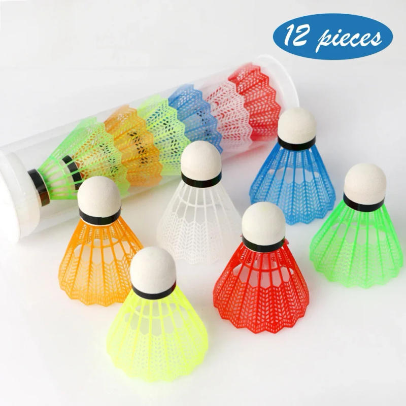 Description Picture 4 of item12pcs Plastic Badminton for Hitting Practice Lightweight Shuttlecocks for Training Badminton for Training for Kids Entertainment