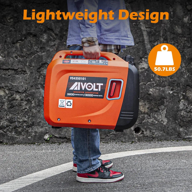 Description Picture 6 of itemInverter Generator 4300W Gas Powered Portable Generator Super Quiet Outdoor Generator RV Ready for Camping Tools and Home Use