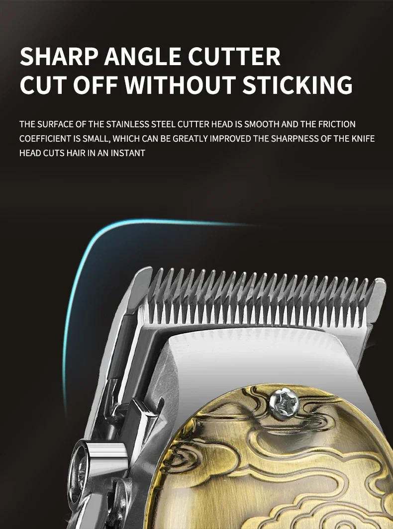 Description Picture 5 of itemElectric Oil Head Hair Trimmer RESUXI LM-2029  Professional Hair Clipper Set for MenShear Carving Pusher Razor Nose Hair Device