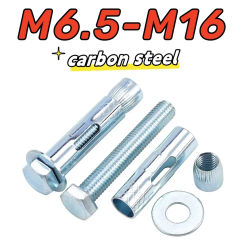 1-3pcs Blue Zinc Plating M6.5 M8 M10 M12 M16 Internal Hex Expansion Screw Internal Expansion Bolt Sleeve Concrete Anchor Bolts