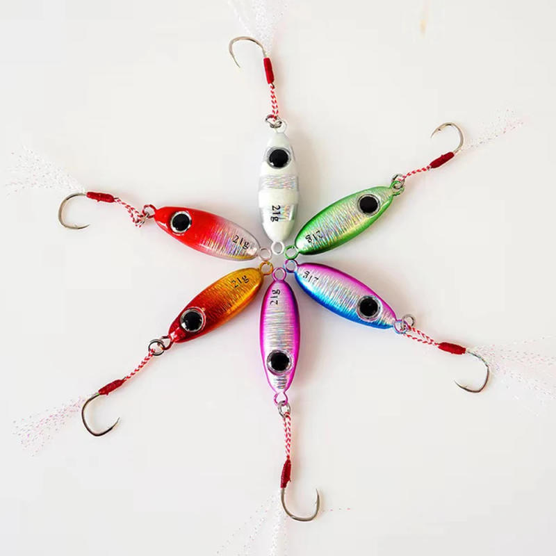 Description Picture 3 of item6pcs Micro Metal Jigging Fishing Lures 5.5g/7.5g/10g/14g/17g/21g Shore Casting Jig Fishing Lure Spoon Saltwater Artificial Bait