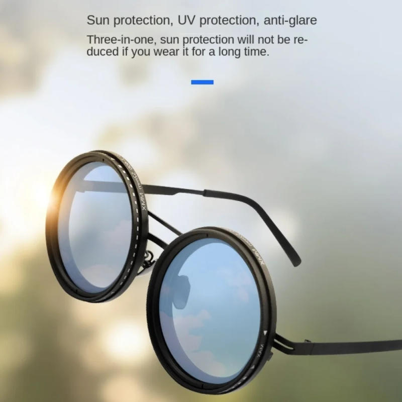 Description Picture 4 of itemFashion Vintage Style polarized sunglasses Rounded ND9 ND Filter Lenses Glasses Adjustable UV400 ND2-400 Retro Glasses Unisex