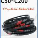 C-Type British Rubber V-Belt C-50/51/52/53/54/55/56/57mm Mechanical Transmission Belt Metric System Low Elongation