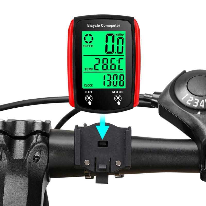 Description Picture 2 of itemBicycle Computer LCD Digital Wired Cycling Computer Speedometer Bike Speed Odometer With Backlight bike Accessories