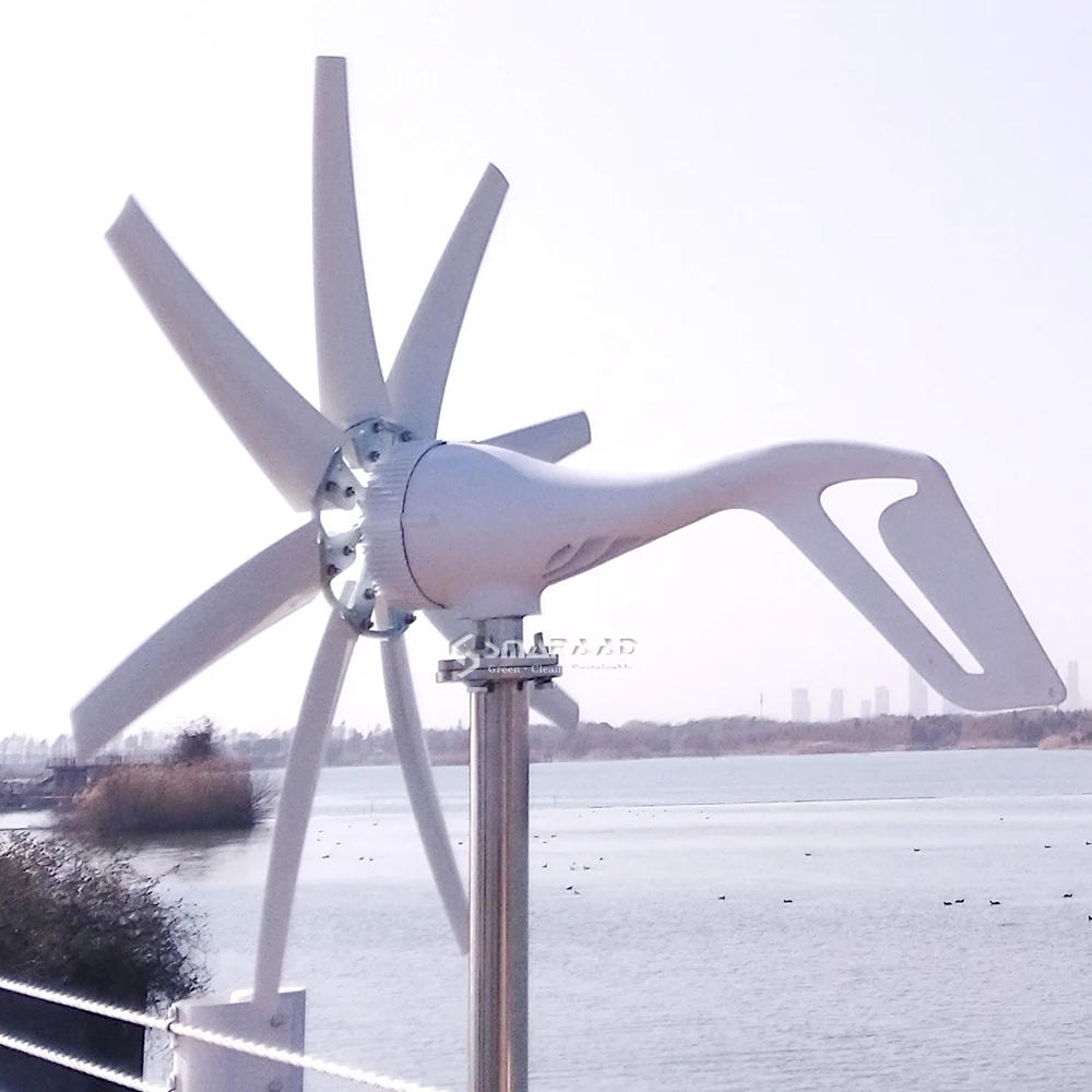 Description Picture 6 of item2000W Small Horizontal Axis Wind Turbine Generator Alternator Real Efficiency 2kw 12v 24v 48v Free Energy Windmill For Homeuse