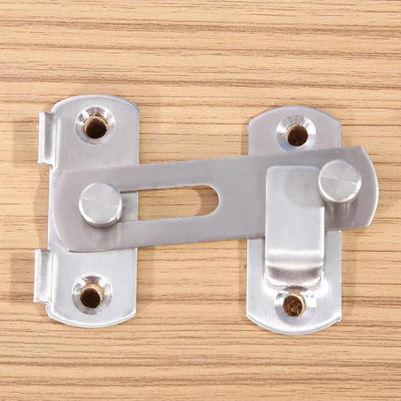 Description Picture 2 of itemDoor Lock Guard Latch Bolt 90 Degree Stainless Steel Toggle Latch Sliding Barn Door Lock Wine Cabinet Closet Right Angle Lock