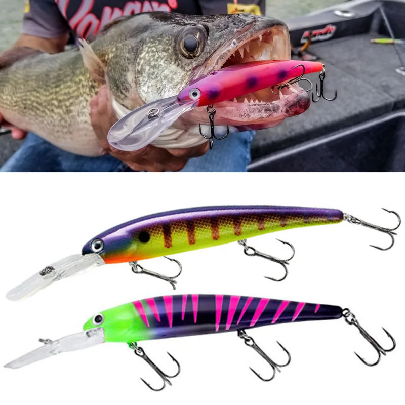 Description Picture 2 of itemBandit Style Deep Walleye Crankbait Lure 16cm/20g Trolling Wobbler Floating Minnow Bass Pike Bait 1-3M Saltwater Fishing Tackle