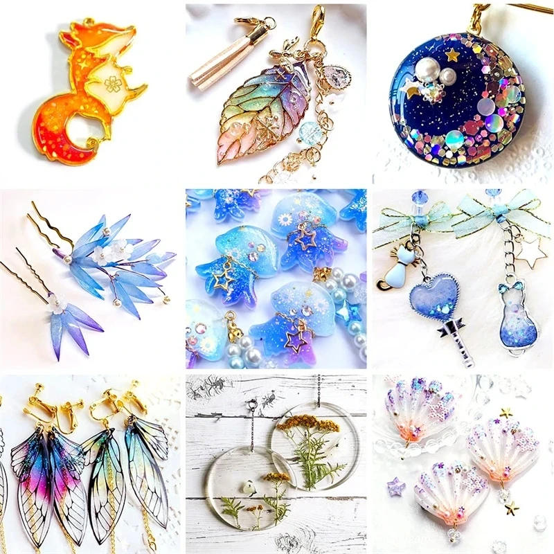 Description Picture 3 of itemUV Resin Glue 20g/50g/100g Epoxy Resin and UV Lamp High Transparency Fast Drying and High Hardness for DIY Jewelry