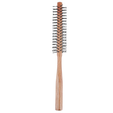 1Pc Hair Styling Cylinder Comb Wooden Curly Hair Comb Home Hairdressing Comb