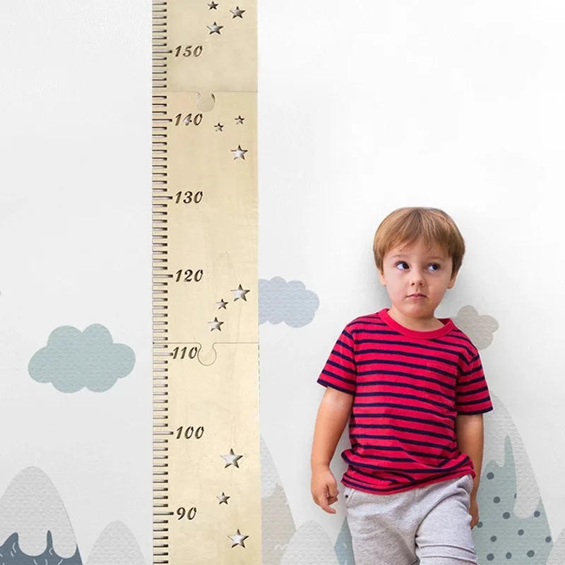 Description Picture 5 of itemWooden Kids Height Growth Chart Ruler Baby Children Height Gauge Room Decoration Wall Meter Measurement Stickers Nordic