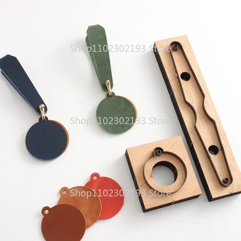 Description Picture 2 of itemLeather Craft DIY Key Chain Steel Blade Die Cut Steel Punch tool Pendant Cutting Mold Wood Dies Cutter Template Leather Crafts