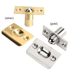 Bead Spring Latches Multifunctional Roller Ball Latches Adjustable Screw Drilling Stainless Steel for Internal Cupboard Bathroom
