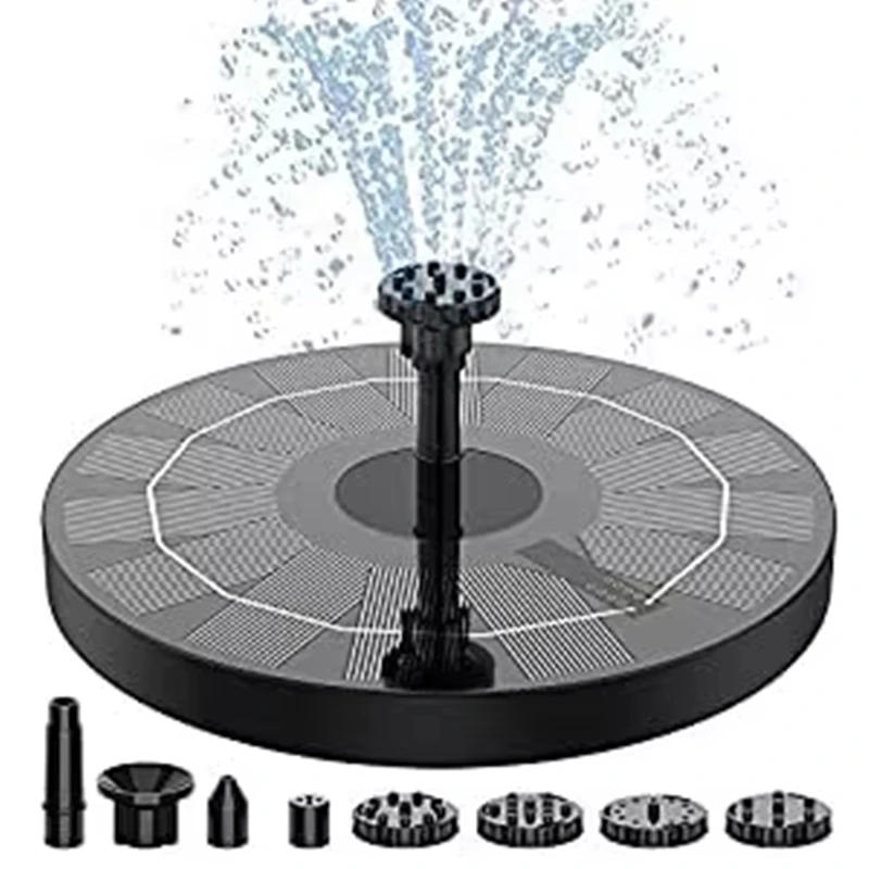Description Picture 2 of itemWaterfall Fountain Mini Solar Water Fountain Pool Pond Garden Decoration Outdoor Bird Bath Solar Powered Fountain Floating Water