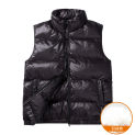 Male Zipper Down Vest Waistcoat Winter Windproof Coats Winter Brand Clothing Vest Jacket Warm Sleeveless Men's Jackets Casual