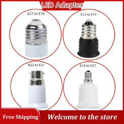LED Adapter E27 To E14  E14 to E27 Bulb Holder Converter B22 to E27 Socket Bulb Lamp Holder Plug Extender For Lighting