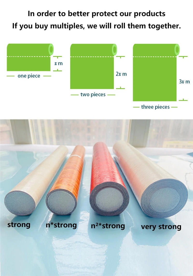 Description Picture 2 of itemThickened PET Wall Stickers Kitchen Self-Adhesive Oil-Proof Stickers Easy To Clean Refurbished Cabinet Wall Stove 3D Wallpaper