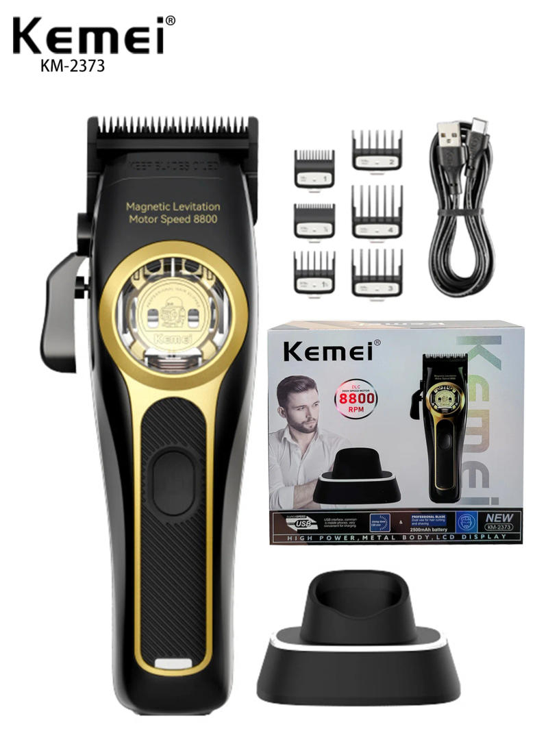 Description Picture 3 of itemKemei KM-2373 Baber Hair Clipper Professional Hair Cutting Machine With Charging Base For Men Electric Hair Trimmer Men Gift