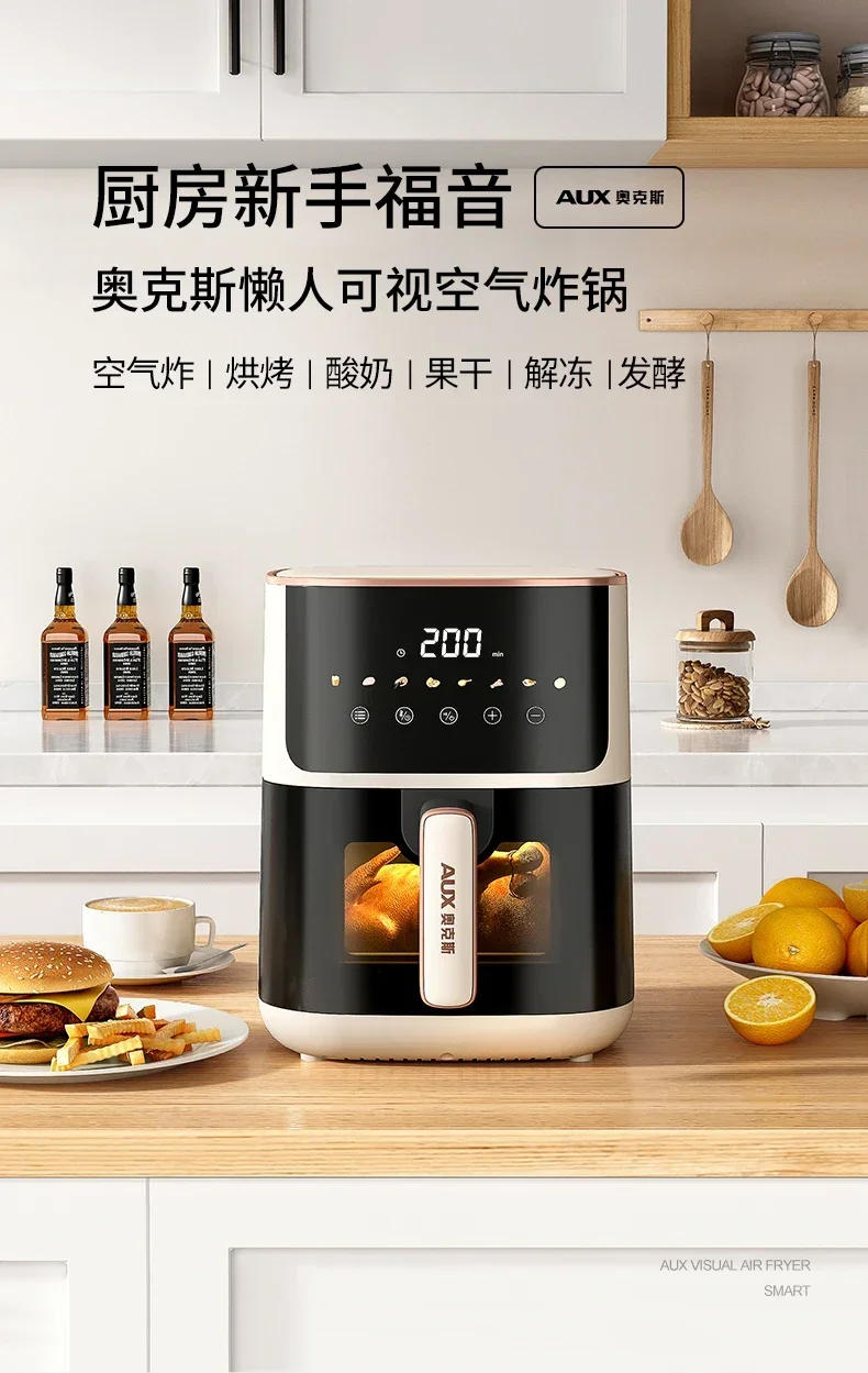 Description Picture 2 of itemAir Fryer New Homehold Visual Large Capacity Intelligent Electric Oven All-in-One Machine Deep Frying Pan Machine