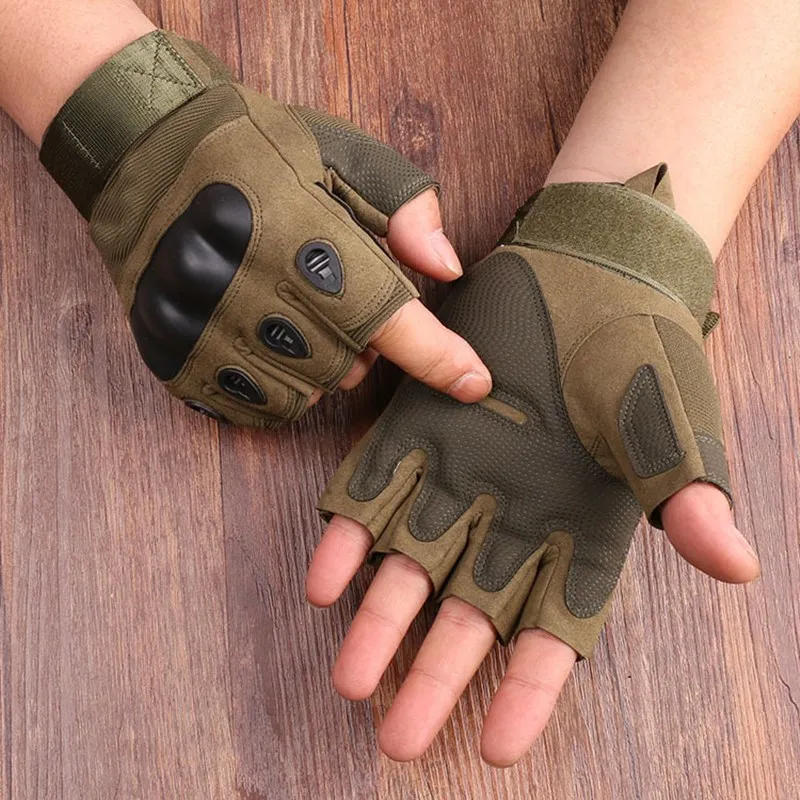 Description Picture 3 of itemHalf Finger Men's Gloves Outdoor Non-slip Wear-resis Gloves Sports Shooting Hunting Airsoft Motorcycle Cycling Gloves Bike Glove