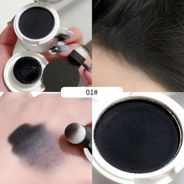 Hairline Repair Filling Powder with Sponge Waterproof Hair Edge Shadow Fills Forehead Hairlines Powder Unisex Hair Styling Tools