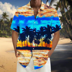 Men'S Summer Short Sleeve Printed Shirt Thin Beach Shirt Men'S Clothing Shirts For Men Hawaiian Shirt 2024 Trend New