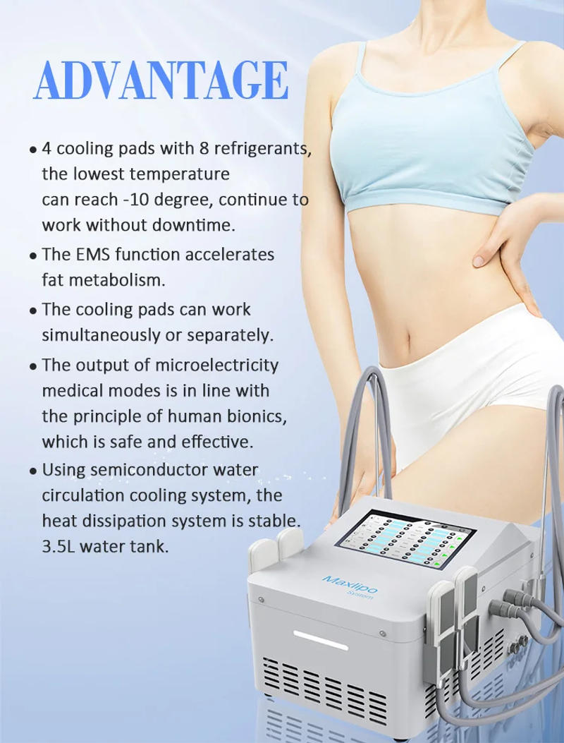 Description Picture 4 of itemNon-invasive Ems Body Slimming Cryolipolysis Membrane Fat Freezing Professional Machine Cool Body Sculpting Salon Massager Devic
