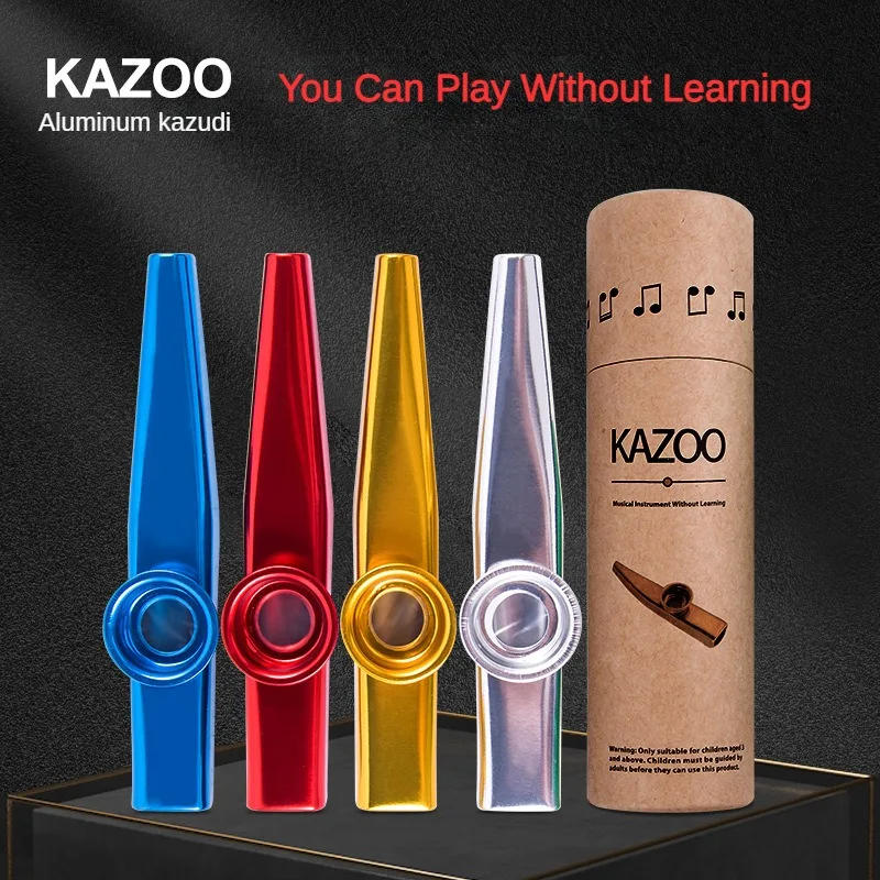Description Picture 2 of itemLightweight Kazoo Aluminum Alloy Metal Fun Instrument Easy To Use for Music Lovers Professional Music Instrument Clarinete