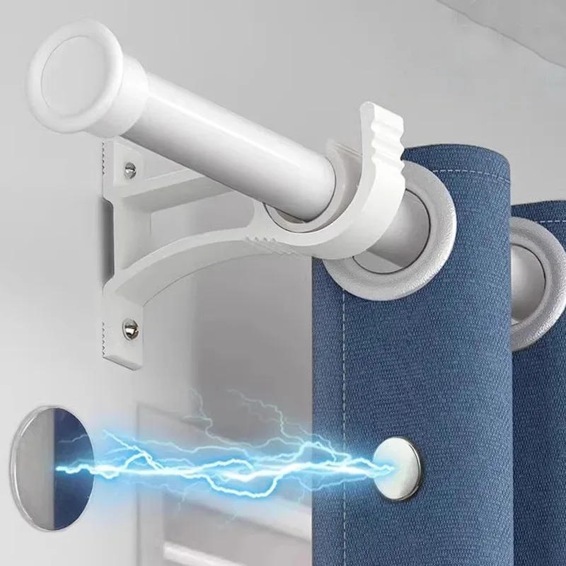 Description Picture 3 of item30/1Pairs Magnetic Curtain Clips Self-Adhesive Wall Mounted Magnet Buckle with Patch Detachable Shower Curtain Fixed Fasteners