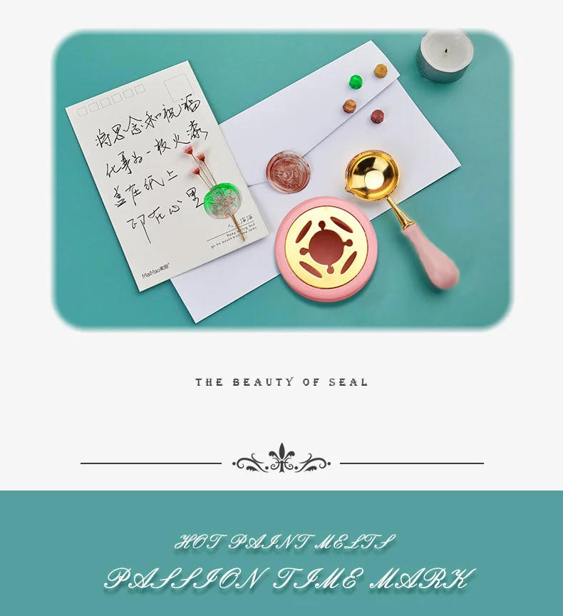 Description Picture 4 of itemRetro Sealing Wax Furnace Stove Melting Pot Spoon for Stamp Head  Vintage Wax Seal melts Fire Paint Tools Set Wood Stove SB008
