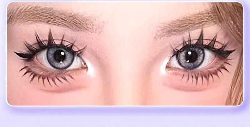 Description Picture 3 of itemSelf-adhesive Glue-free False Eyelashes Winged Fluffy Natural Thick Manga Eyes Reusable Enlarged Eyes Lashes Easy Apply