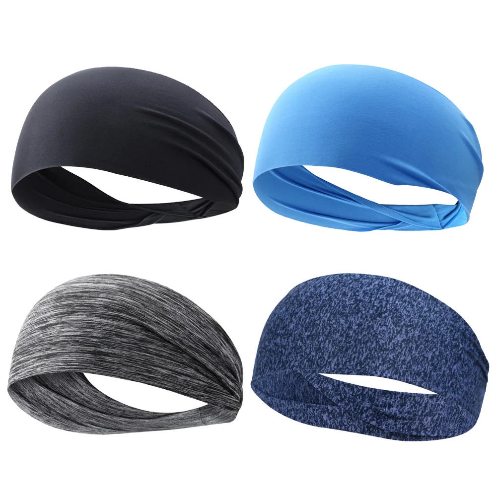 Description Picture 3 of itemMen Headband Absorbent Cycling Yoga Sweat Sport Headband Men Sweatband For Men and Women Yoga Hair Bands Head Sweat Bands Sports