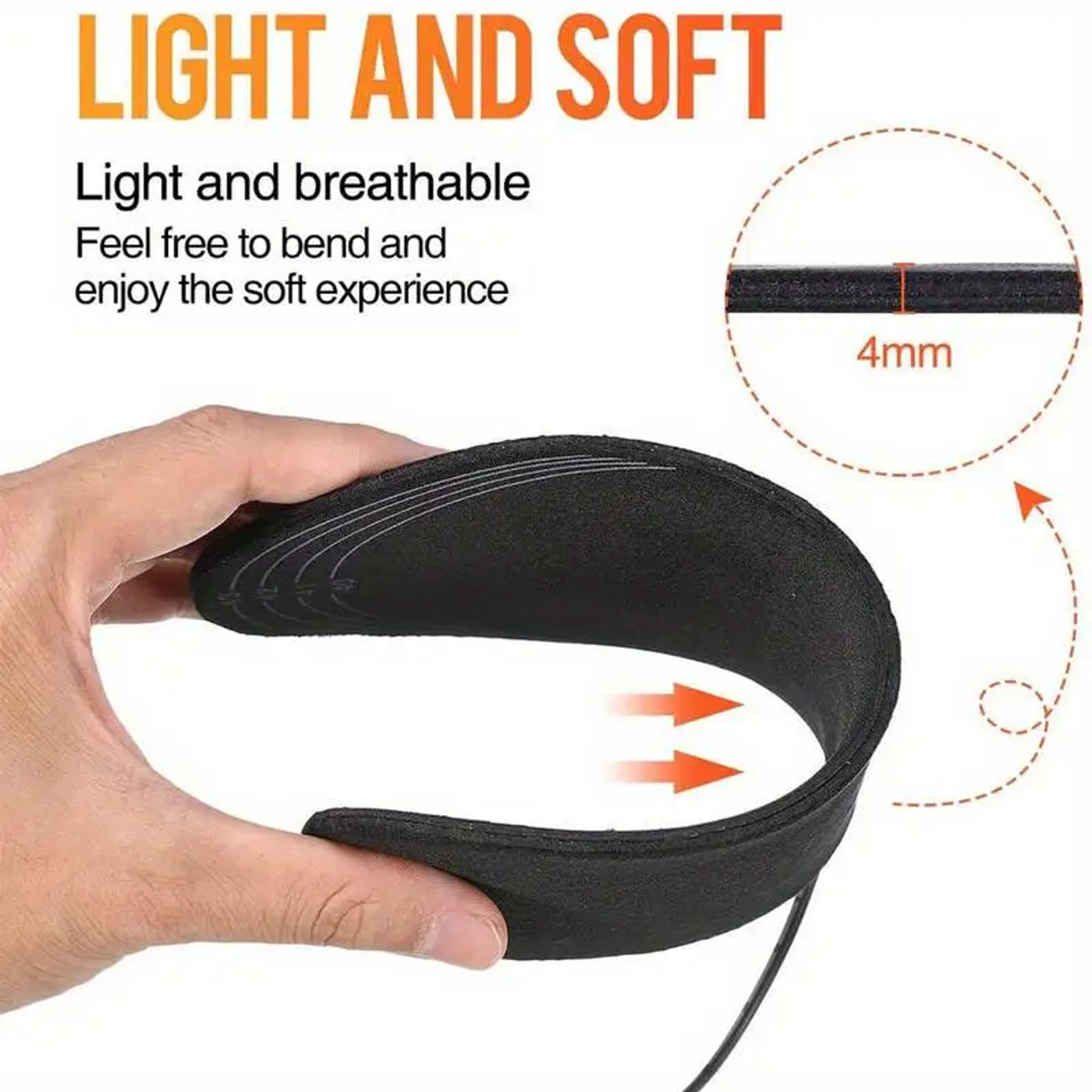 Description Picture 5 of itemHeated Shoe Insoles Electric Warming Pad Insoles Cuttable Electric Heating Insoles Washable Heating Insoles Heating Foot Warmers