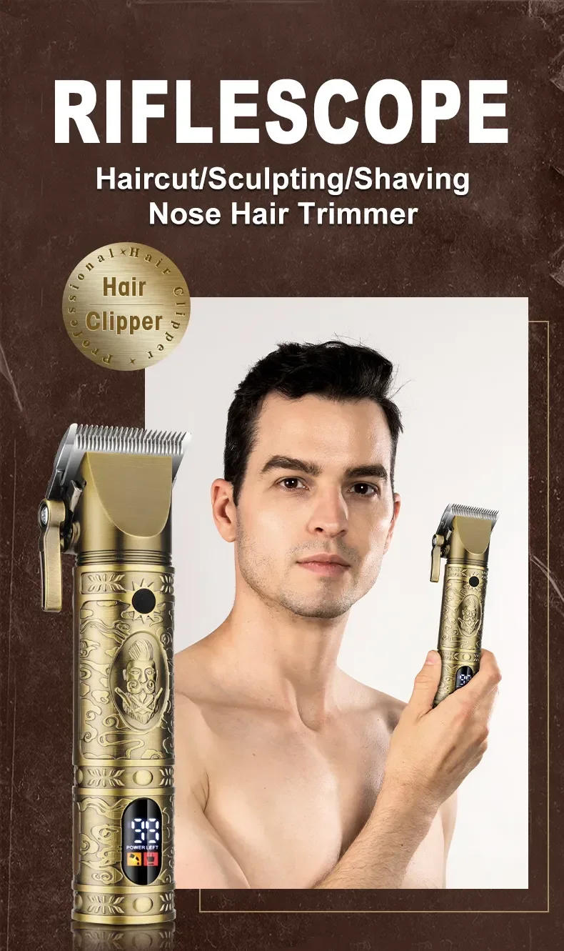 Description Picture 4 of itemHair Cutting Machine Men's Grooming Tools Resuxi 740 All Metal Hair Clippers Ears Nose Hair Trimmer Electric Shaver Set Wtih Bag