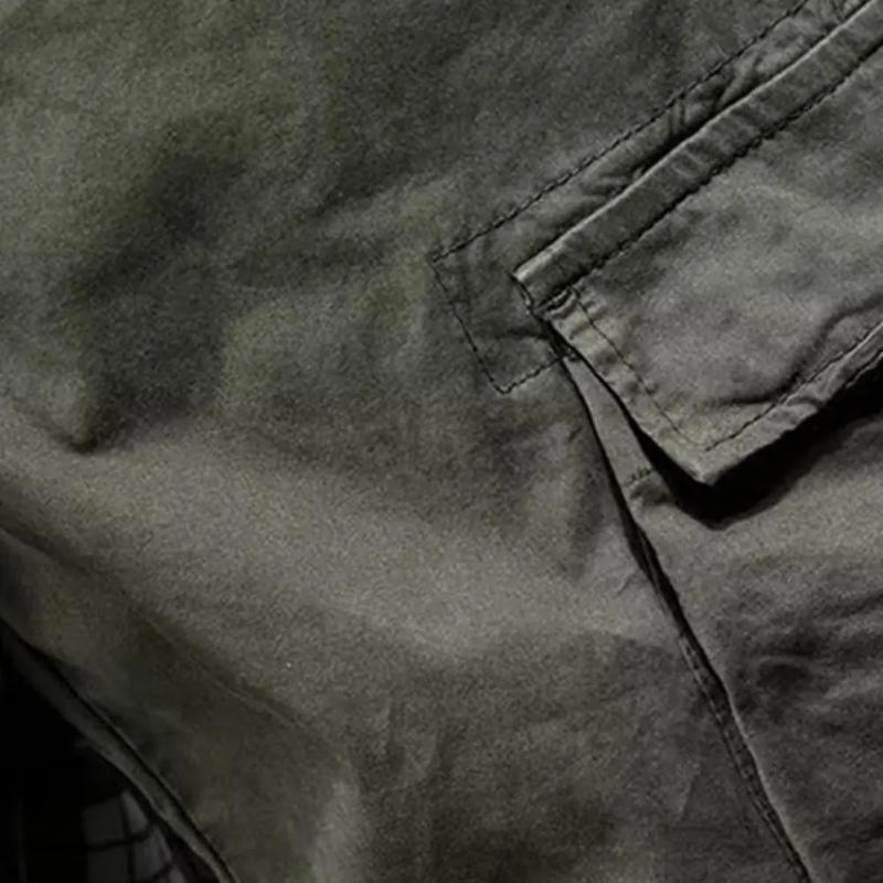 Description Picture 5 of itemMen Cargo Pants Durable Cargo Pants Men's Elastic Waist Cargo Pants with Drawstring Outdoor Sport Trousers for Spring Autumn