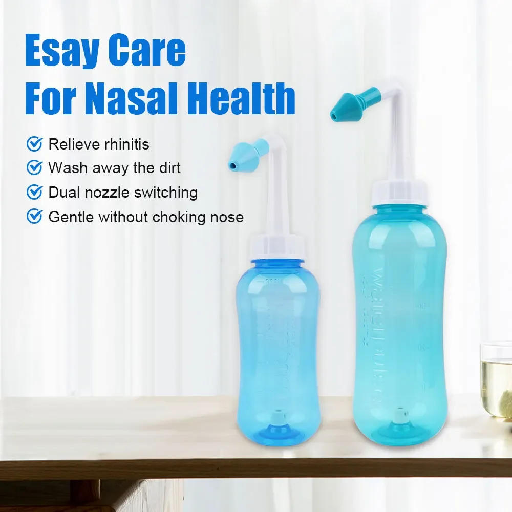Description Picture 3 of itemNasal Irrigator Waterpulse Nasal Wash Cleaner Rinse Bottle Adults Nose Neti Pot Avoid Allergic Rhinitis Sinusitis 250/300/500ml