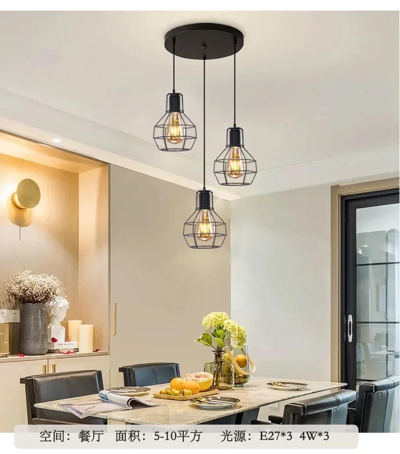 Description Picture 6 of itemLiving Room Lamp Retro Cloakroom Entrance Aisle Balcony Creative Simple and Atmospheric Home Creative Restaurant Bedroom Lamps